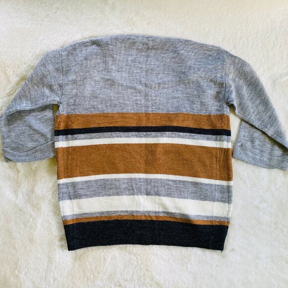 2/$18🌴 Main Strip Striped Open Cardigan Relaxed Fit, size Small - Picture 7 of 8